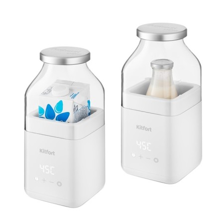 Yogurtnitsa KitFort KT-2053, 25 W, 800 l, 1 container, plastic, white-1