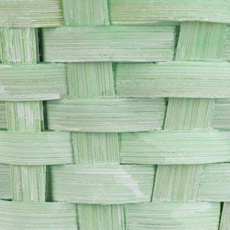 Wicker basket 19x9/32 cm, light green, bamboo-3