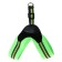 Super-furry harness with reflective firmware, girth 48-54 cm, green