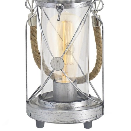Bradford 1x60W table lamp E27, silver 14x14x33 cm-6