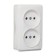 Double Luazon Lighting "League", 10 A, overhead, without salary, white
