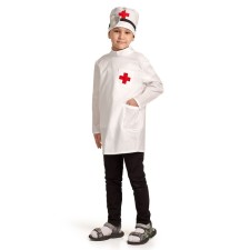 Dr.'s carnival costume, tool hat, robe, 3-5 years old, height 104-116 cm