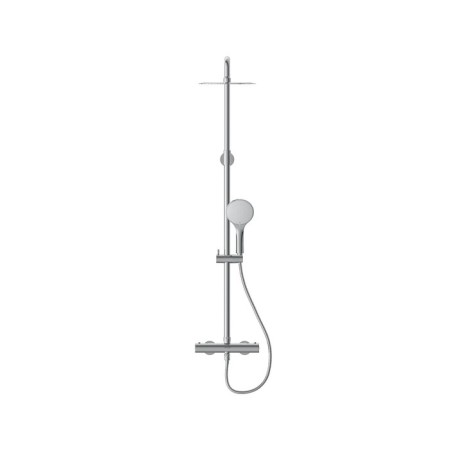Shower system Cersanit Brasko A63066, thermostatic, shower 3 dir., Hose 150 mm metal-7