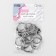 Metal carbine "Circle", D = 18 mm, 31 × 24 mm, 10 pcs, silver color