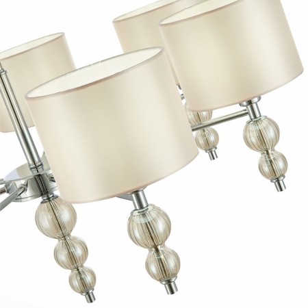 Suspended EVOLUCE lamp. Sle105703-07. Ramer. 7x40 watts, E14, 79x79x45 cm, chromium color-8