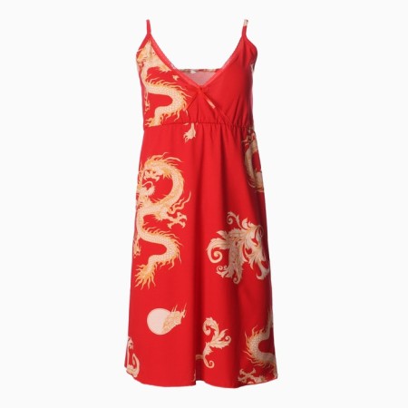 Female set (robe/shirt), red color, size 50-9