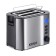 Toster KitFort KT-6251, 800 W, 6 frying modes, 2 toasts, black-silver