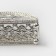 Decorative napkin "Birds", 14 × 4.5 × 8.5 cm, silver color