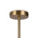 Suspended lamp Freya Fr5230PL-06BS Marble, 670x670x560 mm, E27, 6x60W, brass color