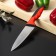 Knife - chef of the share of Bull, blade 15 cm, red color