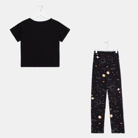Female pajamas (T -shirt and trousers) KAFTAN Space p. 40-42, black-15