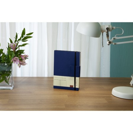 Deliciper of Leduced A5, 136 Zenith sheets, Cover Artificial Leather, Block 70 g/m2, Dark blue-3