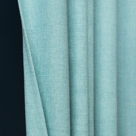 Set of curtains "Jerry", size 140 x 270 cm - 2 pcs, grab - 2 pcs, color blue-1