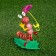 Garden decor "Caterpillar with an umbrella"