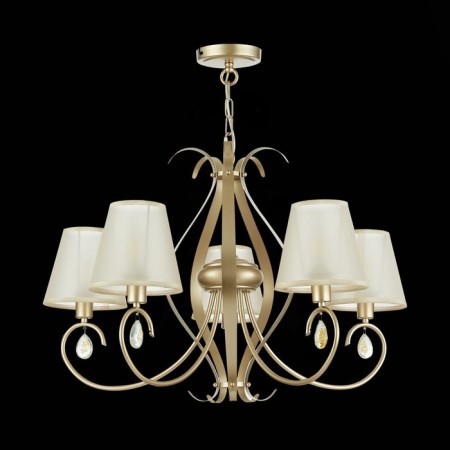 Suspended EVOLUCE lamp. Sle111403-05. Foggia. 5x40 watts, E14, 68x68x57 cm, Shampan-3