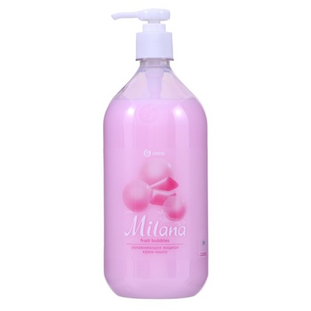 Milana Fruit Bubbles liquid soap cream with a dispenser, 1 liter-1