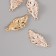 Decor for creativity metal, rhinestones "Palm sheet" 3x1.5 cm