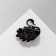 Brooch "Bird" Swan, black color in ferrous metal
