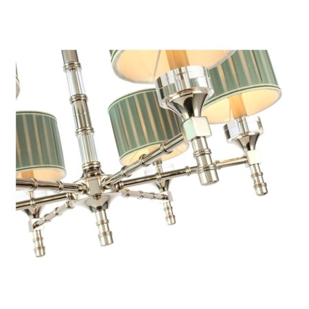 Suspended chandelier ST LUCE. SL1121.103.06. Oleo. 6x40 W, E14, 72x72x53 cm, Nickel color-2