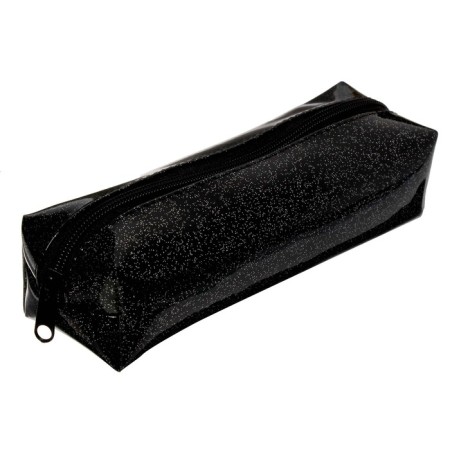 Penal soft, 1 compartment, quadro, 60 x 195 mm, calligrata K-621, artificial leather, varnish with scenes, black