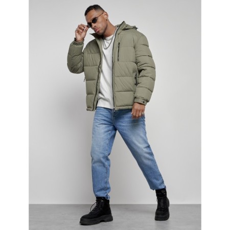 Sports male winter, size 58, khaki color-16