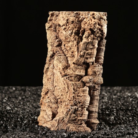 Shelter for the terrarium half -cylinder, oak bark, d = 5 - 15 cm, length 20 cm-3
