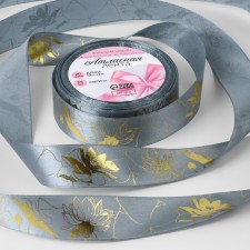 Satin tape with embossing 