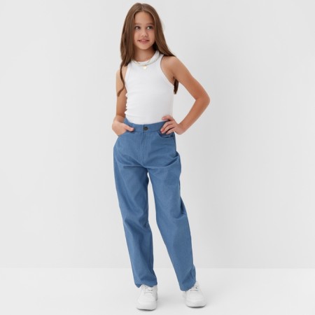 Джинсы для девочки MINAKU: Jeans collection, цвет синий, рост 164 см-1