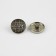A set of metal buttons on the leg, d = 18 mm, 5 pcs, black-silver color