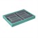 The box is folding, plastic, 47.5 × 34.5 × 23 cm, 30 kg, green-gray
