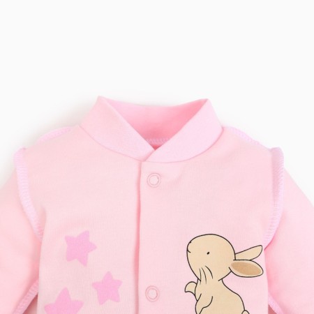 Nursery blouse, pink color, bunny, height 56 ​​cm-1