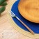 Serving napkin on the table "Lana", d = 38 cm, blue color