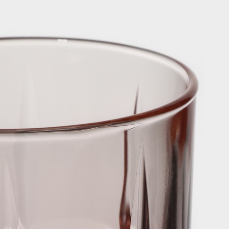 High glass glass "Dallas", 380 ml, pink color-1