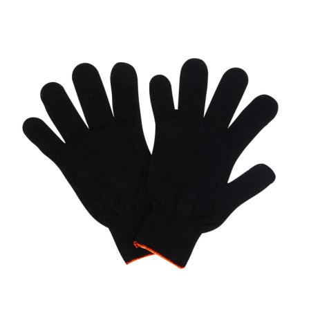 Workers, m/b gloves, knitting grade 7, 5 threads, size 9, without coating, black