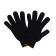 Workers, m/b gloves, knitting grade 7, 5 threads, size 9, without coating, black