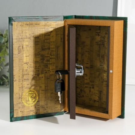 Safe Brush tree to the leatherette "Philosophy of money" 3d embossing 21x13x5 cm-2
