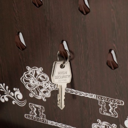 Key closed "Birch forest" 26.5x31.5 cm nut-3