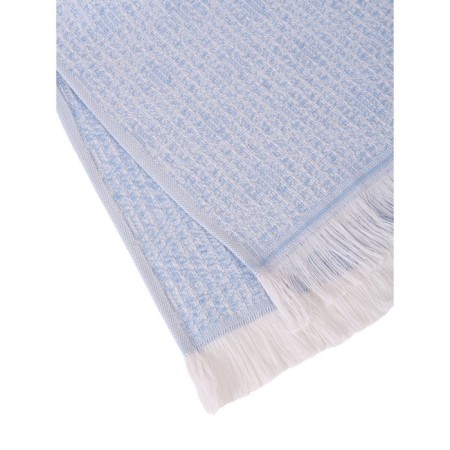 Waffle towel with fringe "Melange", size 40x60 cm-1