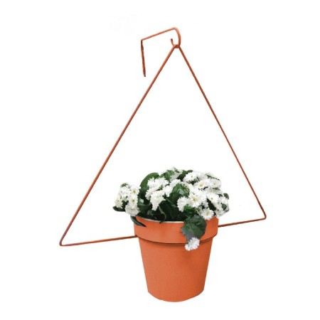 Kashpo holder, D = 17.5 cm, with bracket, orange