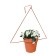 Kashpo holder, D = 17.5 cm, with bracket, orange