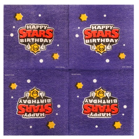 Paper napkins Happy Birthday, 24 x 24 cm, 20 pcs-1