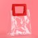 Gift package from PVC, red, 17 x 15 x 8 cm