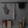 Railing system for the kitchen for 7 subjects of the share, 60.5 cm, black color
