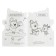 Developing coloring with cutting in the form of a character and reusable stickers "Three Cats"