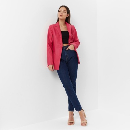 Women's jacket (eco -leather) minku: eco leather, fuchsia color, size 46-8