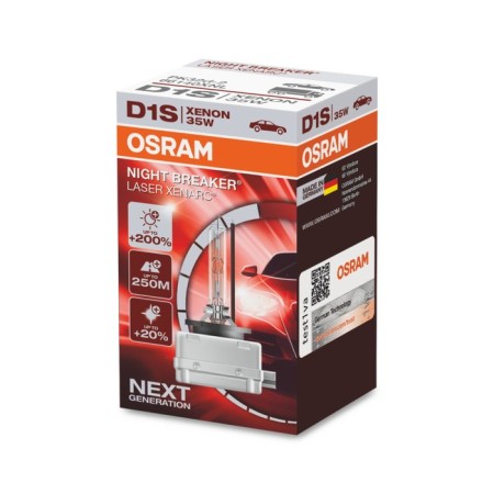 Xenon lamp OSRAM, D1S, 85V-35 W, 4500K, Xenarc Night Breaker Laser, set 2 pcs-1