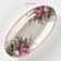 Oval shade "Rose", 28.2 × 14.5 × 3.5 cm, white color