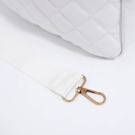Bag Cross-Bodi with a zipper, white color-7