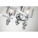 Suspended lamp 5x40W E14, size 63x63x100 cm