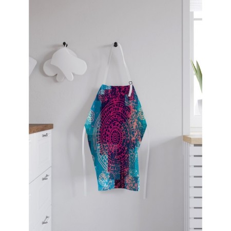 Apron of a kitchen with a photo print "Mirage Mandala", adjustable, size OS-1